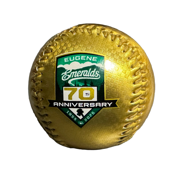 Eugene Emeralds Rawlings Gold 70th Anniversary Baseball