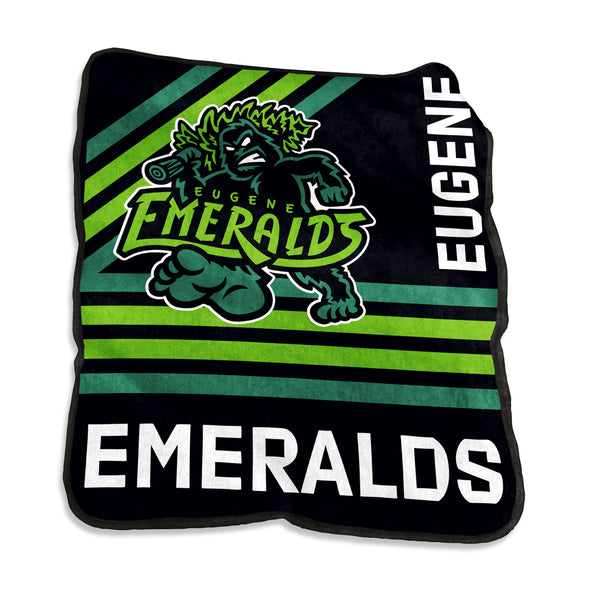 Eugene Emeralds LOGO Brands Raschel Throw Blanket