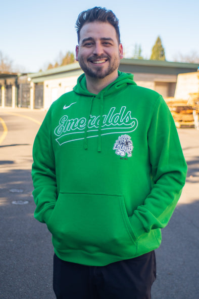 Eugene Emeralds Nike Club Fleece Apple Green Hoodie