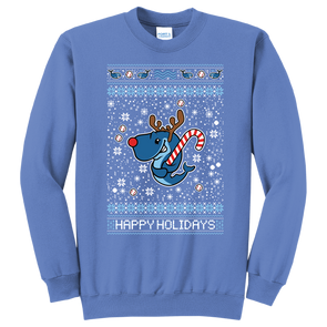 Eugene Emeralds Exploding Whales Holiday Sweater