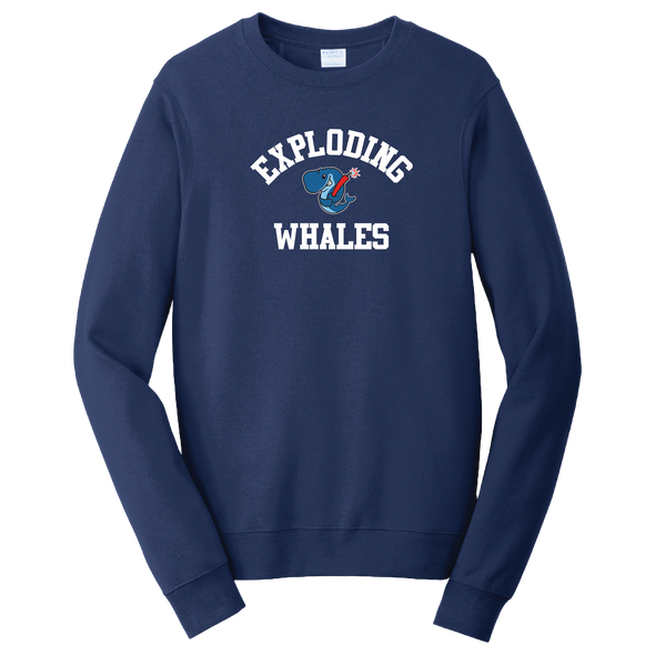 Eugene Emeralds Exploding Whales College Arch Crew Neck Sweater