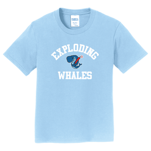 Eugene Emeralds Exploding Whales Youth Arched Text T-Shirt