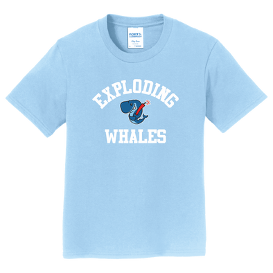 Eugene Emeralds Exploding Whales Youth Arched Text T-Shirt