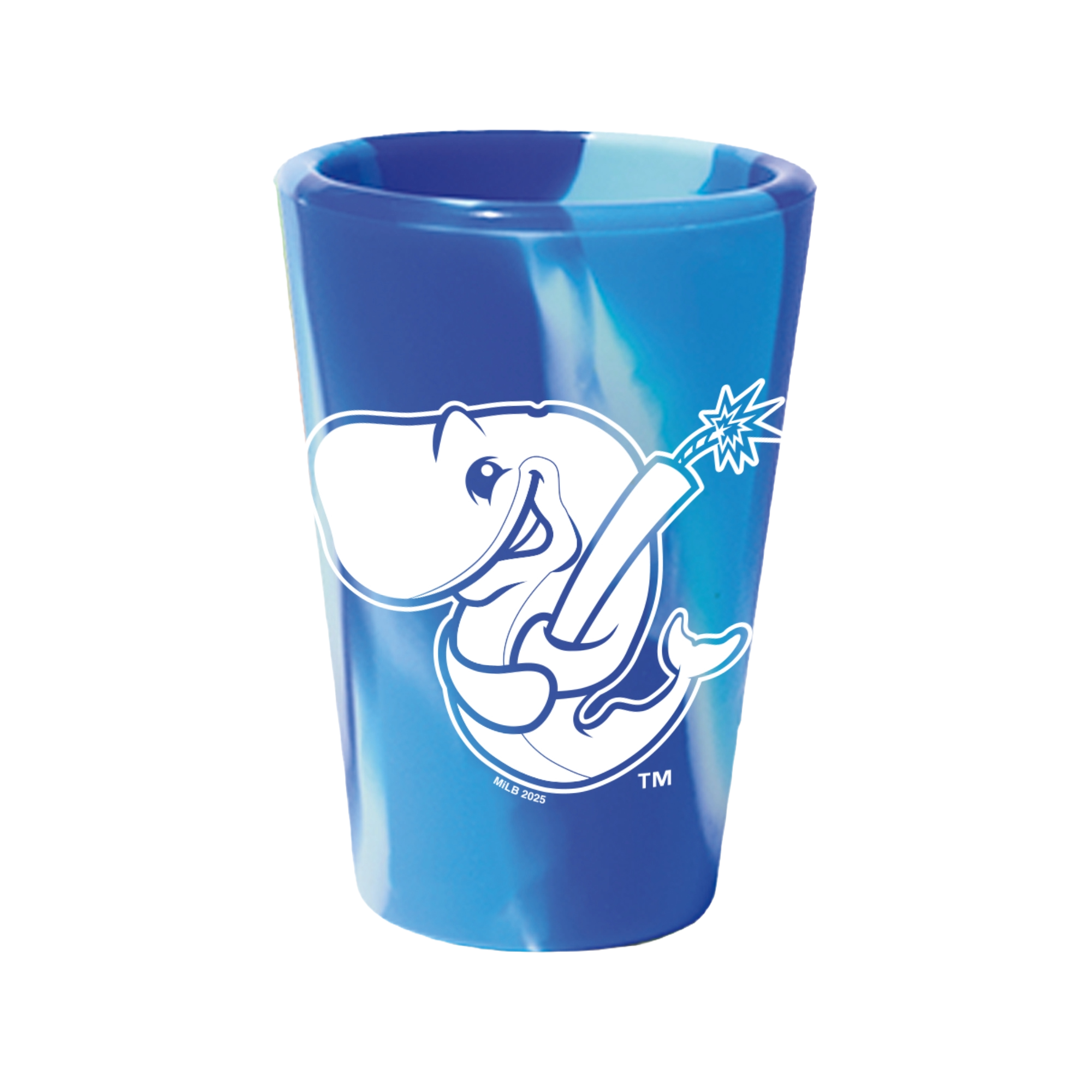 Eugene Emeralds Exploding Whales Wincraft Silicone Shot Glass