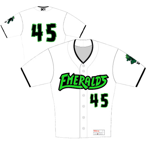 Eugene Emeralds EvoShield Home White Adult Jersey