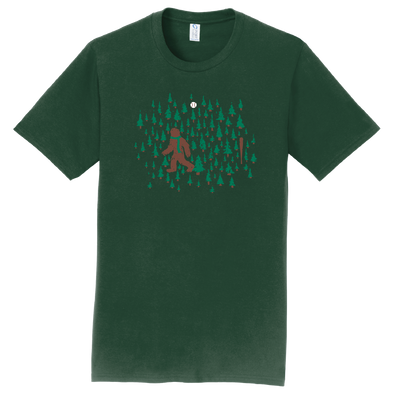 Eugene Emeralds Sasquatch in the Woods T-Shirt
