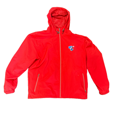 Eugene Emeralds Exploding Whales Vantage Red Rain Jacket