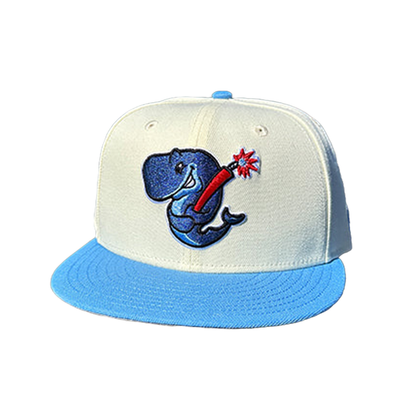 Eugene Emeralds Exploding Whales New Era 9FIFTY Chrome/Blue Snapback C