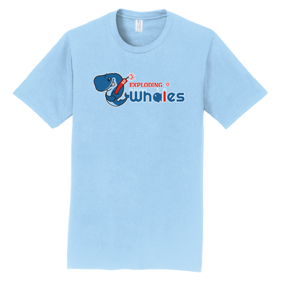 Eugene Emeralds Exploding Whales Light Blue T-Shirt