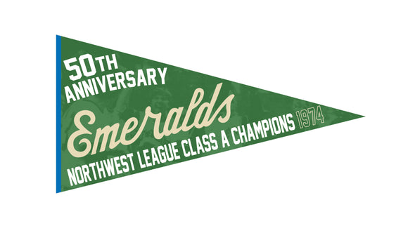 Eugene Emeralds 1974 Northwest League Champions Pennant