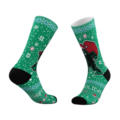 Eugene Emeralds Holiday Sasquatch Socks