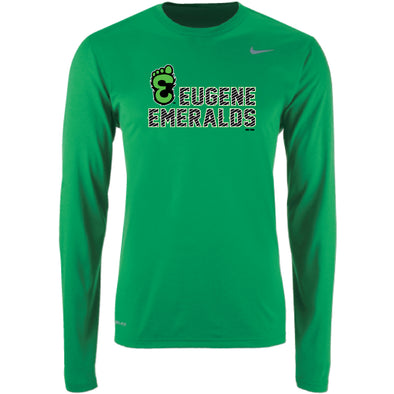 Eugene Emeralds Nike Green Youth Long Sleeve T-Shirt