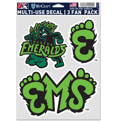 Eugene Emeralds WinCraft Multi-Use Decal Pack