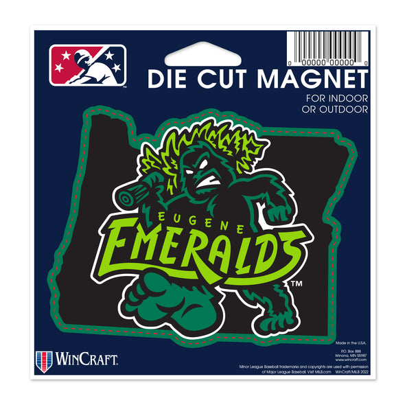 Eugene Emeralds WinCraft Die Cut State Magnet