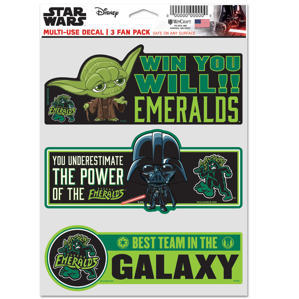 Eugene Emeralds WinCraft Star Wars Decal Pack