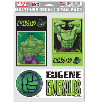 Eugene Emeralds Marvel WinCraft Hulk Sticker Pack