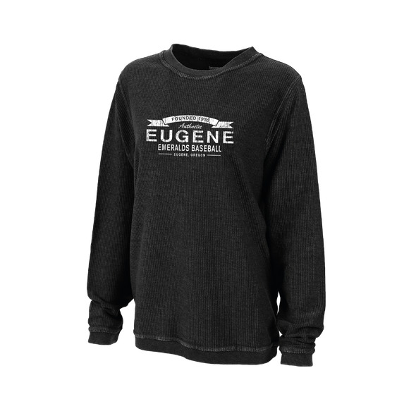 Eugene Emeralds Boxercraft Women's Corduroy Crew Neck Sweatshirt