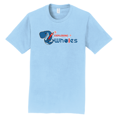 Eugene Emeralds Exploding Whales Light Blue T-Shirt